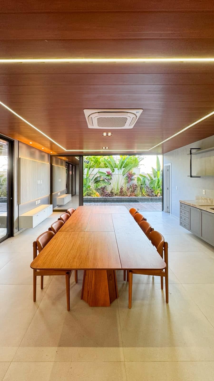 Deck gourmet integrado