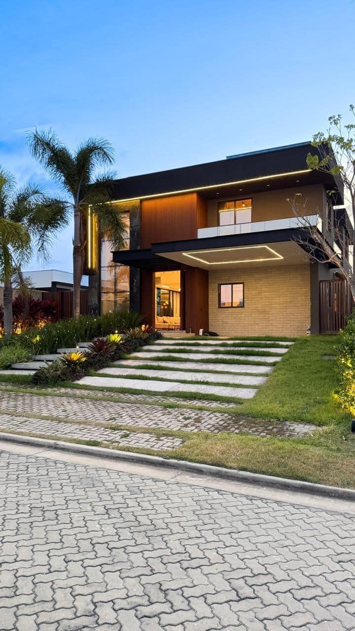 Vista externa da casa