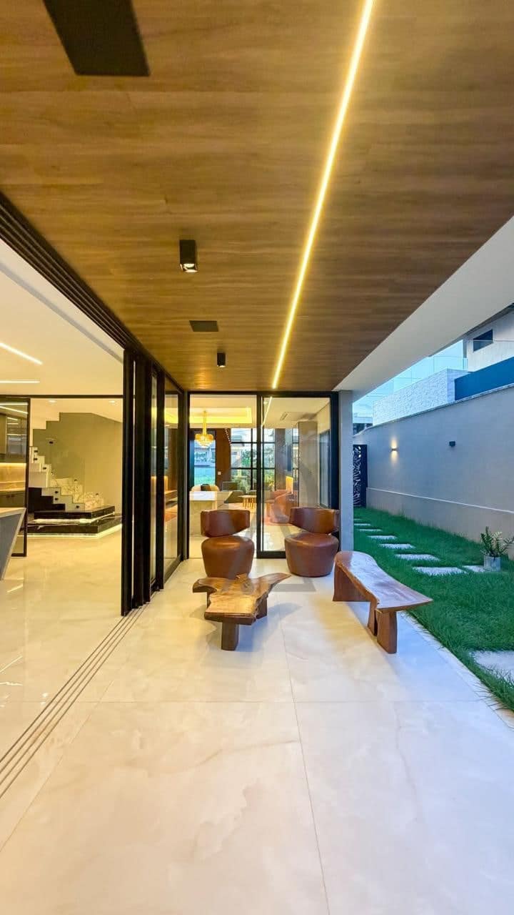 Varanda com integração aos ambientes internos