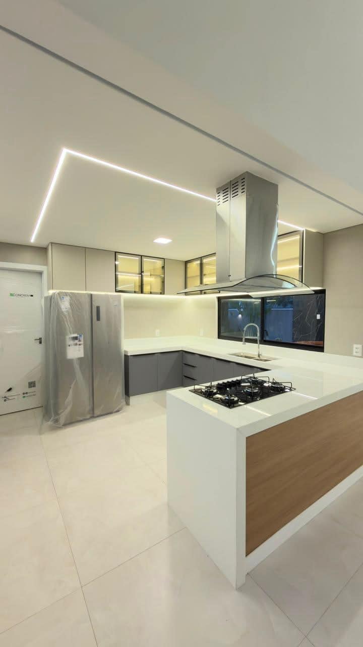 Cozinha projetada com ilha