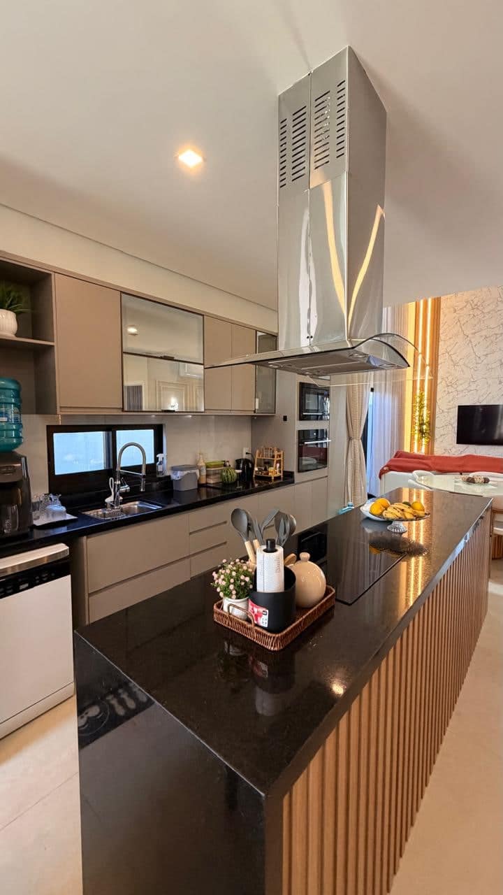 Cozinha e sala integradas